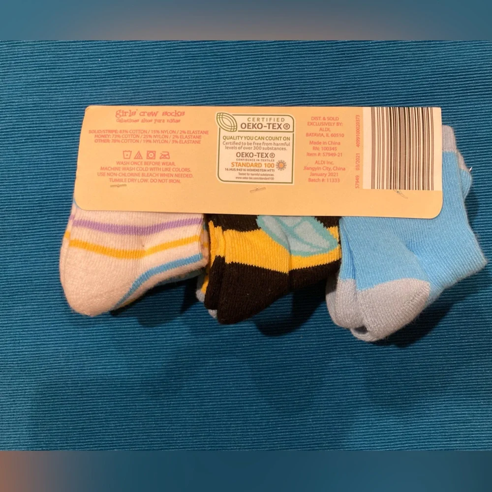 Lily & Dan Baby Crew Socks 6 pack